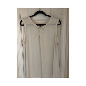2X Talbots Ivory Sleeveless Top